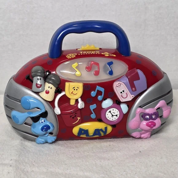 Vintage 2000 Blues Clues Musical Boom Box Toy With Lights & Changing Tempo - Picture 1 of 7
